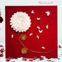 Valentine's Butterflies And Chrysanthemum Card, Not 3D, thumbnail 1 of 12