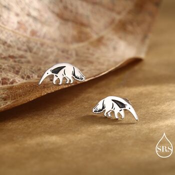 Sterling Silver Ant Eater Stud Earrings, 2 of 12