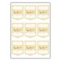 Eid Mubarak Gift Sticker Label Sheets 36pk Gold And Black, thumbnail 2 of 4