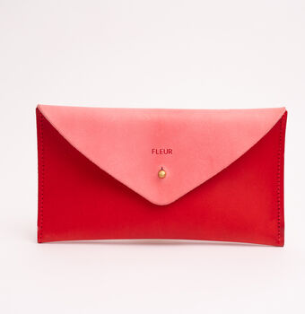 Personalised Colourblock Leather Purse, 2 of 5