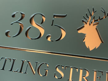 Personalised Stag Design House Acrylic Number Sign, 3 of 11