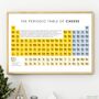 Cheese Lover’s Periodic Table Gift – Fun Kitchen A4 Wall Art Gift, thumbnail 3 of 3