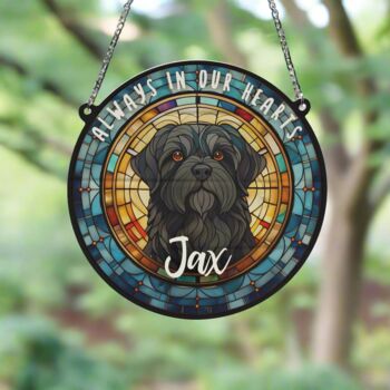 Shih Tzu Black Memorial Suncatcher, 2 of 6