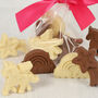 Milk And White Chocolate Solid Unicorn, Rainbows And Stars, thumbnail 2 of 2