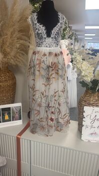 Enchanted Snow Sleeveless Dress Chantilly Lace, 6 of 7
