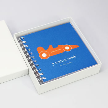 Personalised Kid's Racing Car Small Notebook, 3 of 9