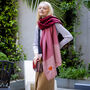 Ombre Colour Shade Gradient Woven Scarf, thumbnail 9 of 12
