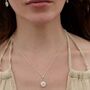 Sterling Silver Daisy Charm Necklace, thumbnail 3 of 6