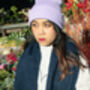 Navy Blue Colour Block Warm Wrap Scarf, thumbnail 2 of 5