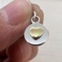 Heart Necklace In Sterling Silver With Mixed Metal, thumbnail 6 of 7