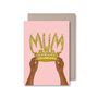 Mum Crown Black Mothers Day Card, thumbnail 2 of 2