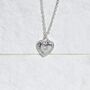Dainty Heart Locket Pendant Silver, thumbnail 7 of 8