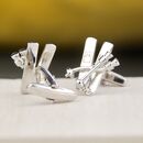 Personalised Ski Cufflinks By Penelopetom | notonthehighstreet.com