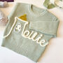 Personalised Name Knitted Cotton Jumper – Gift For Little Ones, thumbnail 12 of 12