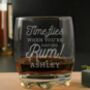 Personalised Time Flies When You're Having Rum Tumbler, thumbnail 1 of 3