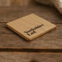 Up North 'Yorkshire Lad' Square Oak Coaster | Homeware | Tableware | Home Decor, thumbnail 1 of 2