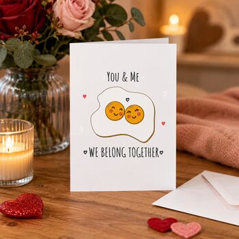 Cute You And Me Belong Together Valentine's Card, 2 of 6
