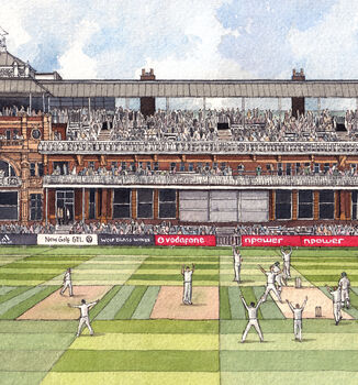 Lord's Cricket Ground Illustration, 2 of 3