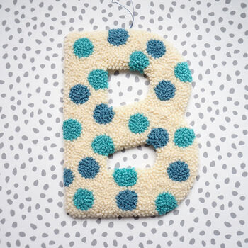 Blue Polka Dot Decorative Letter, 2 of 6