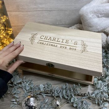 Personalised Engraved Christmas Eve Box Style Four, 8 of 8