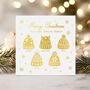 Personalised Family Or Friends Christmas Card With Foiled Christmas Wooly Hats, thumbnail 10 of 10