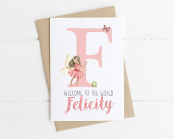 Personalised New Baby Card Fairy, 4 of 6