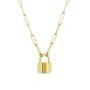 18k Gold Padlock Necklace, thumbnail 1 of 2