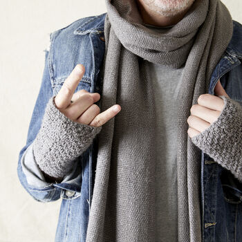 Fair Trade Vegan Eco Banana Yarn Unisex Throw Scarf, 3 of 9