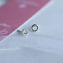 Silver Bobble Ring Studs, thumbnail 1 of 4