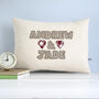 Personalised Couples Name Cushion Gift, thumbnail 2 of 11