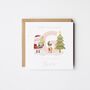 Niece Christmas Card / Santa And Elf *Fully Personalised, thumbnail 1 of 3