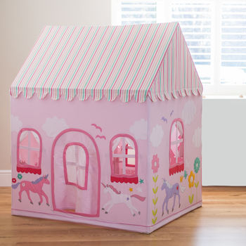 Large Children's Princess Castle And Unicorn Playhouse, 3 of 9