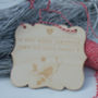 Personalised Engraved Wooden Robin Card, thumbnail 1 of 2