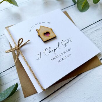 Personalised New Home Card, Handmade Modern Design, 3 of 4