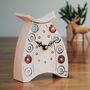 Bedside Table Clock With Flower Motive, thumbnail 5 of 7