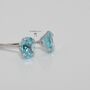 March Birthstone Aquamarine Earrings, thumbnail 5 of 7