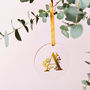 Personalised Christmas Letter Decoration, thumbnail 1 of 6