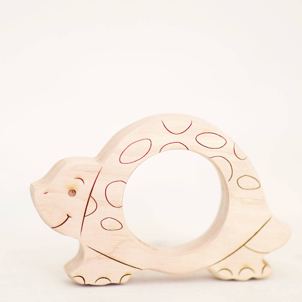 Turtle Organic Baby Teether By Natural Gift Store