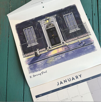 London Illustrated Locations 2025 Calendar, 4 of 12