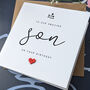 Personalised Handmade Birthday Card For Special Son, thumbnail 2 of 4