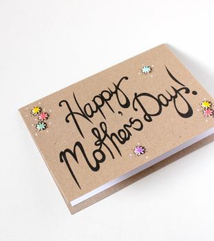 Happy Mother's Day Card, Hand Lettered With Flowers, 5 of 5