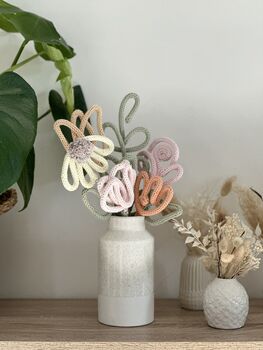 Knitted Wire Pastel Flowers, 7 of 7