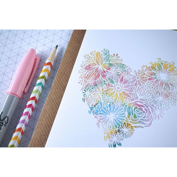 Floral Watercolour Heart | Birthday Card For A Friend, 4 of 6