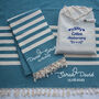 Personalised Beach Towel, Engagement Gift Set, thumbnail 5 of 9
