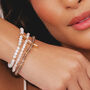 Aquamarine And Gold Beads Healing Crystals Bracelet Gift, thumbnail 4 of 6