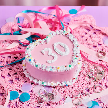 Personalised Birthday Sprinkles Cake Jewellery Box, 2 of 3