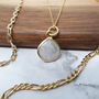 Gold Vermeil Plated Moonstone June Birthstone Necklace, thumbnail 1 of 6