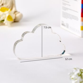 Personalised Grandad First Father’s Day Cloud Plaque, 4 of 5