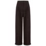 Tailored Audrey Trousers In Brown 1940s Vintage Style, thumbnail 1 of 2