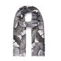 Monochrome Ginkgo Leaf Print Scarf, thumbnail 2 of 4